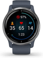 Buy Garmin,Garmin Venu 2 GPS smartwatch with all-day health monitoring, Silver Bezel with Granite Blue Case and Silicone Band - Gadcet.com | UK | London | Scotland | Wales| Ireland | Near Me | Cheap | Pay In 3 | 