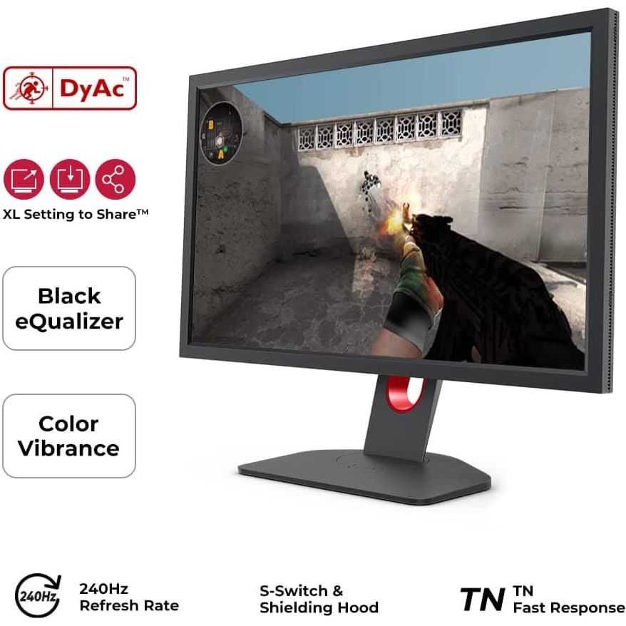 Buy BenQ,BenQ ZOWIE XL2546K 24.5 inch 240Hz Gaming Monitor | 1080P | DyAc+ | Smaller Base | Flexible height & tilt adjustment | XL Setting to Share | Customizable Quick Menu | S-Switch | Shield - Gadcet.com | UK | London | Scotland | Wales| Ireland | Near Me | Cheap | Pay In 3 | TV & Monitor Mounts