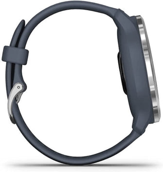 Buy Garmin,Garmin Venu 2 GPS smartwatch with all-day health monitoring, Silver Bezel with Granite Blue Case and Silicone Band - Gadcet.com | UK | London | Scotland | Wales| Ireland | Near Me | Cheap | Pay In 3 | 