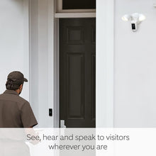 Buy Ring,Ring Floodlight Cam Wired Plus, 1080p HD Video, motion-activated LED floodlights, built-in siren, hardwired installation,  White - Gadcet.com | UK | London | Scotland | Wales| Ireland | Near Me | Cheap | Pay In 3 | Security Monitors & Recorders