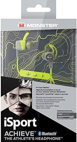 Buy Monster,Monster iSport Achieve In-Ear Bluetooth Wireless Headphones - Green - Gadcet.com | UK | London | Scotland | Wales| Ireland | Near Me | Cheap | Pay In 3 | Headphones & Headsets