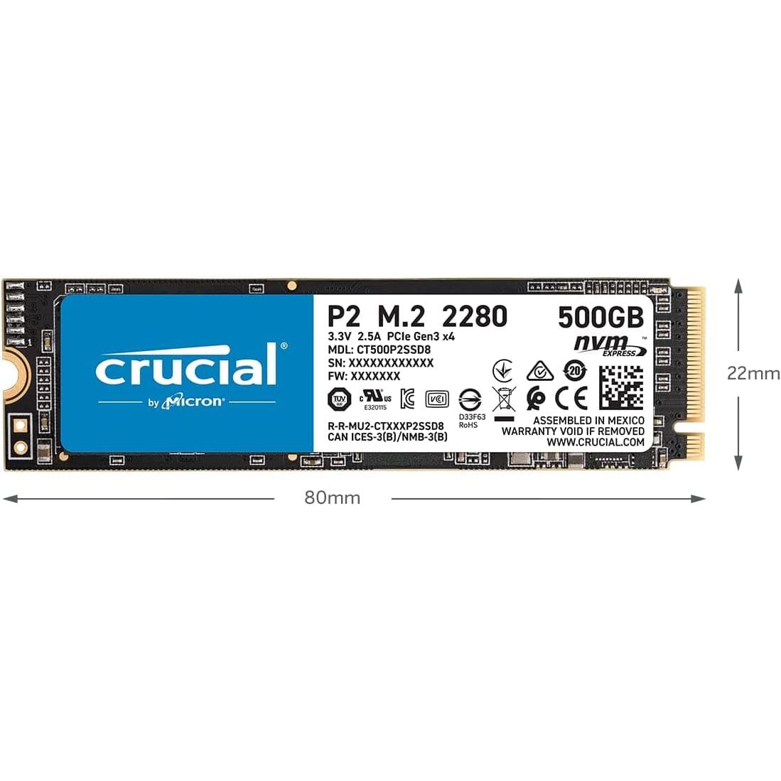 Buy Crucial,Crucial P2 CT1000P2SSD8 1 TB Internal SSD, Up to 2400 MB/s (3D NAND, NVMe, PCIe, M.2), Black - Gadcet.com | UK | London | Scotland | Wales| Ireland | Near Me | Cheap | Pay In 3 | Hard Drives