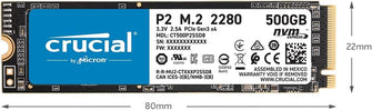 Buy Crucial,Crucial P2 500GB M.2 PCIe Gen3 NVMe Internal SSD - Up to 2400MB/s - CT500P2SSD8 - Gadcet.com | UK | London | Scotland | Wales| Ireland | Near Me | Cheap | Pay In 3 | ssd