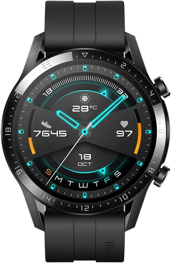 Buy Huawei,HUAWEI Watch GT 2 (46 mm) Smart Watch, 1.39 Inch AMOLED Display with 3D Glass Screen, 2 Weeks Battery Life, GPS, 15 Sport Modes, 3D Glass Screen, Bluetooth Calling Smartwatch, Matte Black - Gadcet.com | UK | London | Scotland | Wales| Ireland | Near Me | Cheap | Pay In 3 | Watches