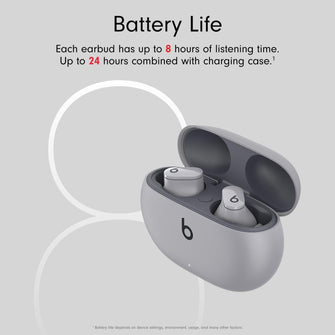 Buy Beats,Beats Studio Buds – True Wireless Noise Cancelling Earbuds- Moon Grey - Gadcet.com | UK | London | Scotland | Wales| Ireland | Near Me | Cheap | Pay In 3 | Headphones