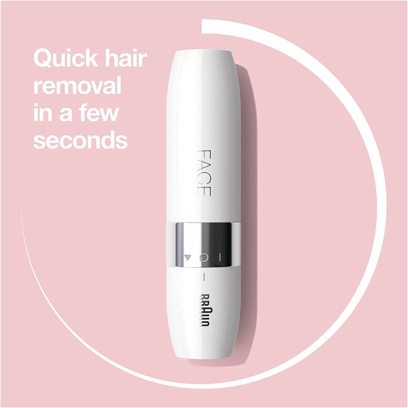 Braun,Braun Face Mini Facial Hair Remover for Women Mini-Sized Design For Portability, With Smart Light, FS1000 - White - Gadcet.com