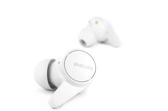 Philips T1207 True Wireless Headphones with Up to 18 Hours Playtime and IPX4 Water Resistance, White - Gadcet.com