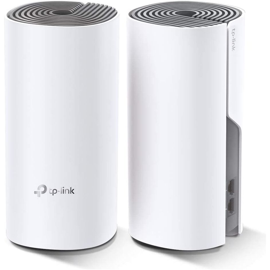 TP-Link Deco E4 Whole Home Mesh Wi-Fi System, Seamless and Speedy (AC1200) for Medium Home, Work with Amazon Echo/Alexa, Router and Wi-Fi Booster Replacement