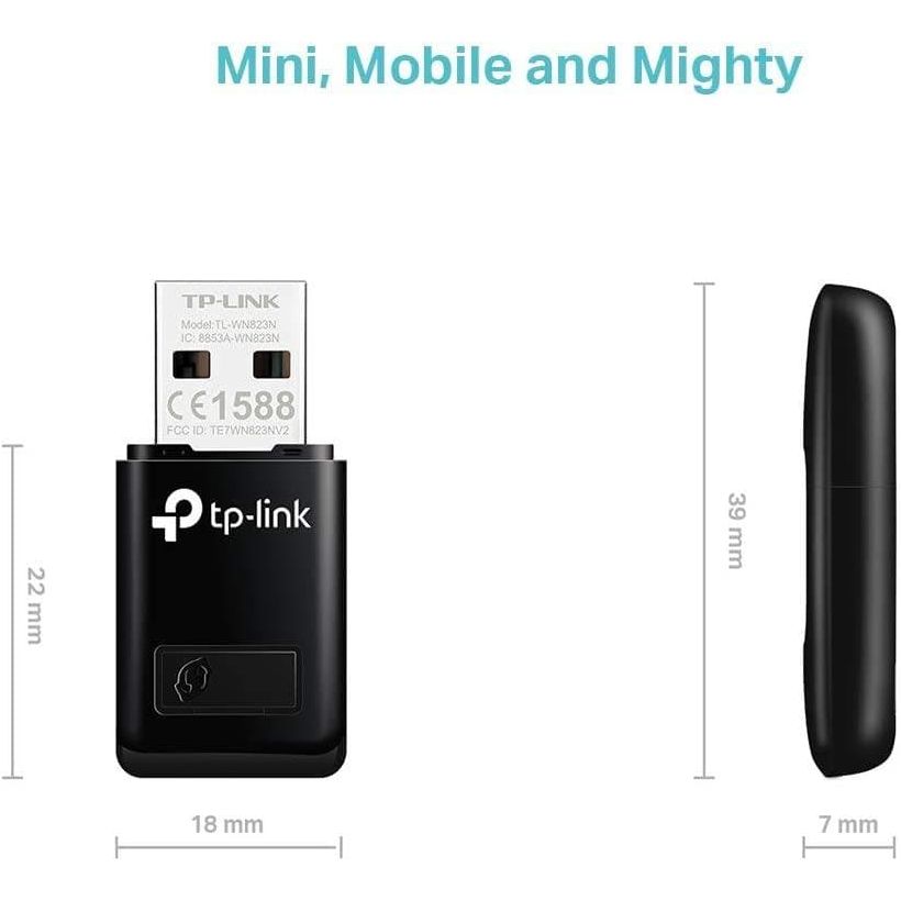 Buy TP-Link,TP-Link N300 Wi-Fi USB Adapter - TL-WN823N 300 Mbps - Gadcet.com | UK | London | Scotland | Wales| Ireland | Near Me | Cheap | Pay In 3 | Network Cards & Adapters
