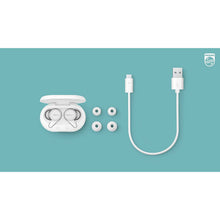 Philips T1207 True Wireless Headphones with Up to 18 Hours Playtime and IPX4 Water Resistance, White - Gadcet.com