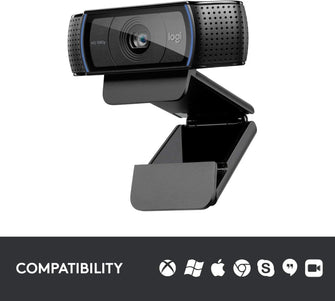 Buy Logitech,Logitech C920 HD Pro Webcam, Full HD 1080p/30fps Video Calling, Clear Stereo Audio, HD Light Correction, Works with Skype, Zoom, FaceTime, Hangouts, PC/Mac/Laptop/Macbook/Tablet - Black - Gadcet.com | UK | London | Scotland | Wales| Ireland | Near Me | Cheap | Pay In 3 | Webcams