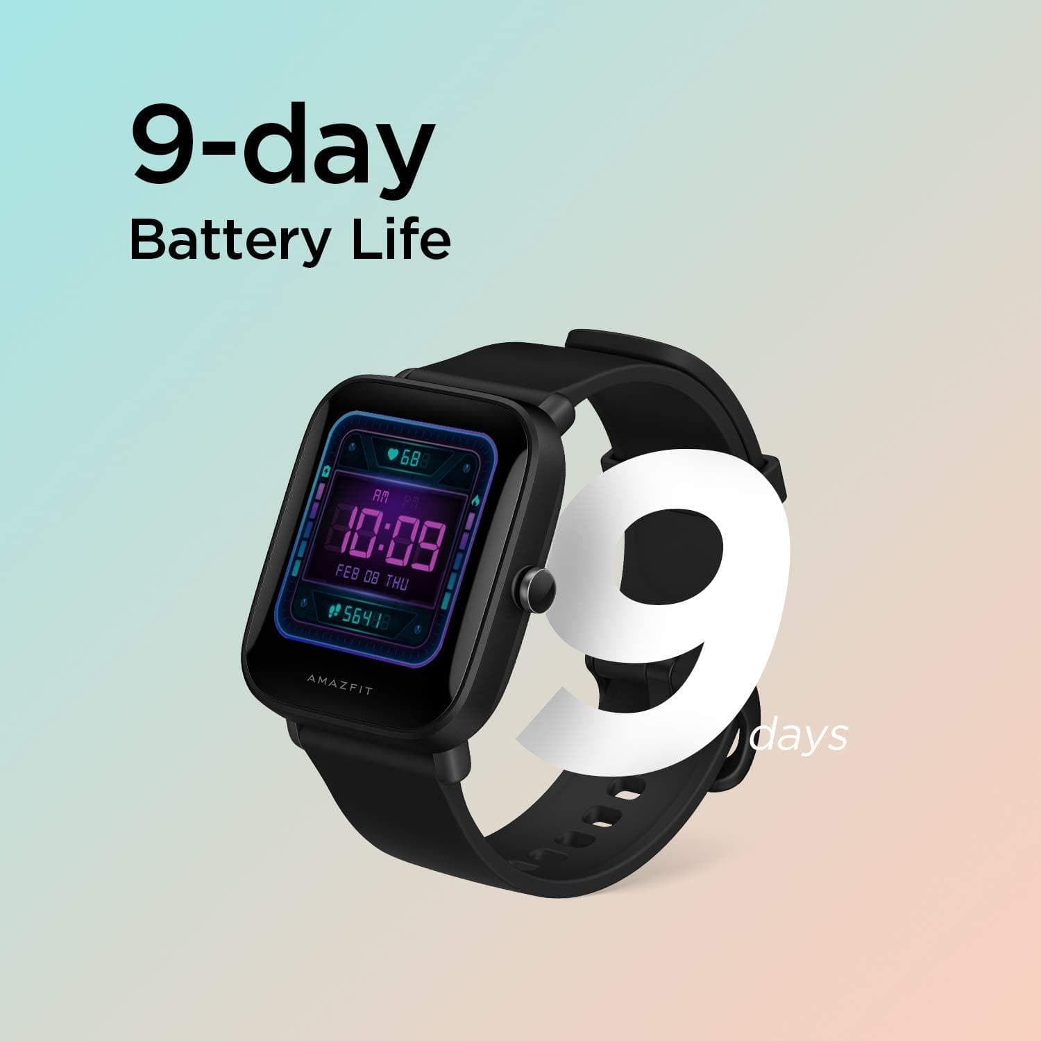 Buy Amazfit,Amazfit Bip U Smartwatch Fitness Tracker with Heart Rate, Sleep, Stress, SpO2 Monitor, 1.43" Color Touch Screen, 5 ATM Waterproof, 60+ Sports Modes, 9 Day Battery Life, Black - Gadcet.com | UK | London | Scotland | Wales| Ireland | Near Me | Cheap | Pay In 3 | Watches