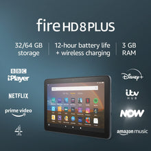 Amazon,Fire HD 8 Plus tablet, 8" HD display, 64 GB, Slate with Ads, 8" tablet for portable entertainment - Gadcet.com