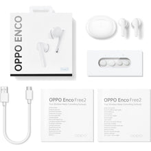 OPPO,OPPO Enco Free2 True Wireless Headphones (42 dB deep personalised active noise cancellation, triple-mic call noise cancellation, 30 hour playback time, personalised sound boost) - White - Gadcet.com