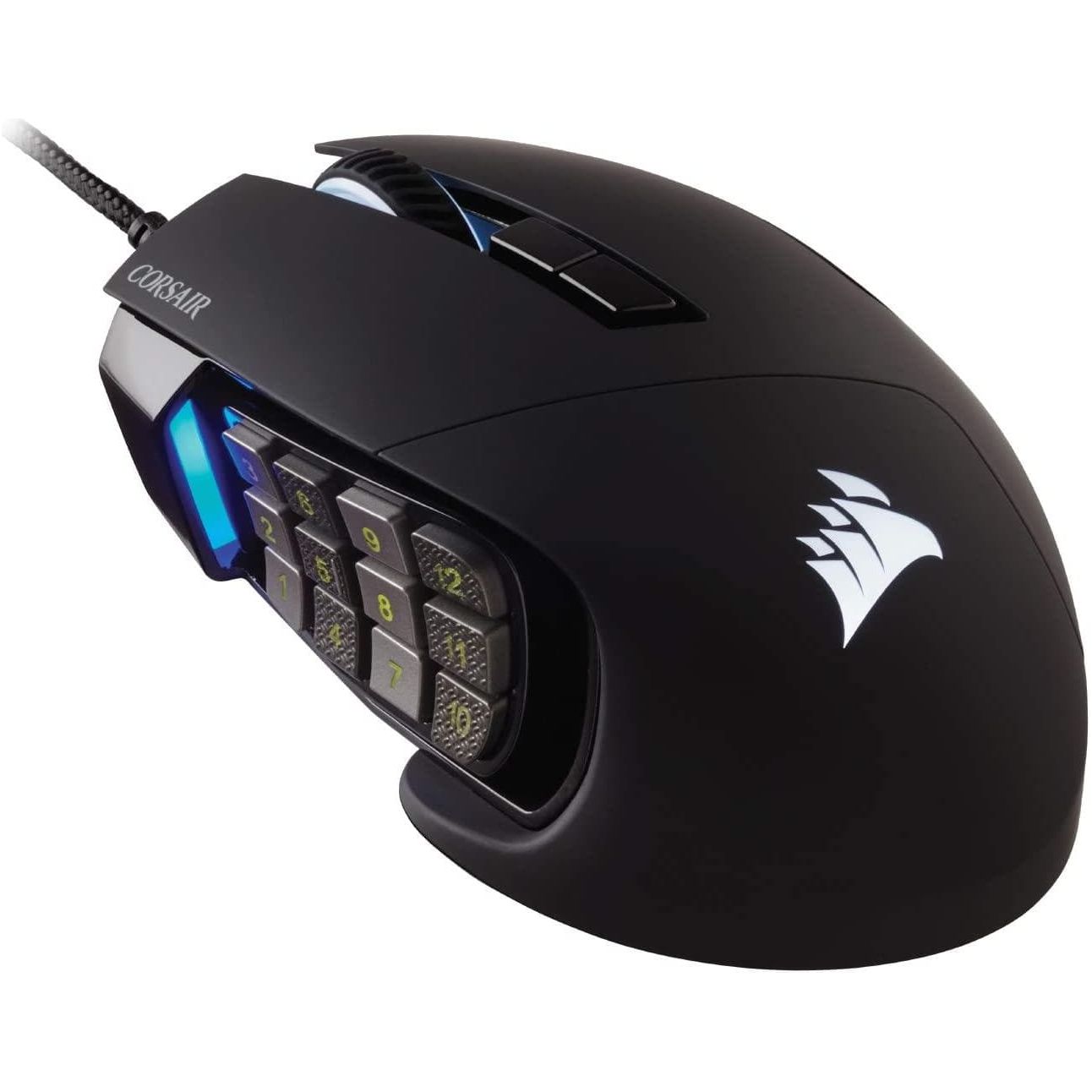 Buy Corsair,Corsair Scimitar RGB Elite, MOBA/MMO Gaming Mouse, Black, Backlit RGB LED, 18000 DPI, Optical - Gadcet.com | UK | London | Scotland | Wales| Ireland | Near Me | Cheap | Pay In 3 | Computers