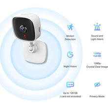 TP-Link,TP-Link Tapo Mini Smart Security Camera, Indoor CCTV, Works with Alexa & Google Home, No Hub Required, 1080p, 2-Way Audio, Night Vision, SD Storage, Device Sharing (Tapo C100) - Gadcet.com