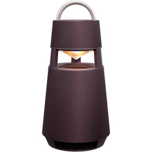 LG,LG XBOOM 360 RP4 Omnidirectional 360˚Sound Portable Wireless Bluetooth Speaker with Mood Lighting, Up to 10 Hours Battery, Indoor/Outdoor - Burgundy - Gadcet.com