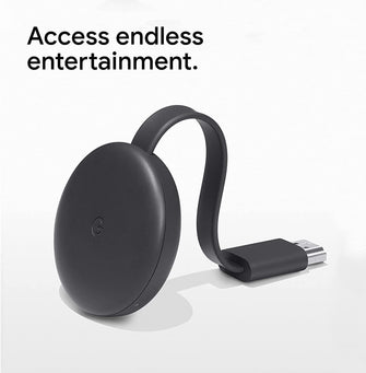 Buy Google,Google Chromecast - Charcoal ( Cast to your TV in HD) - Gadcet.com | UK | London | Scotland | Wales| Ireland | Near Me | Cheap | Pay In 3 | TV Converter Boxes