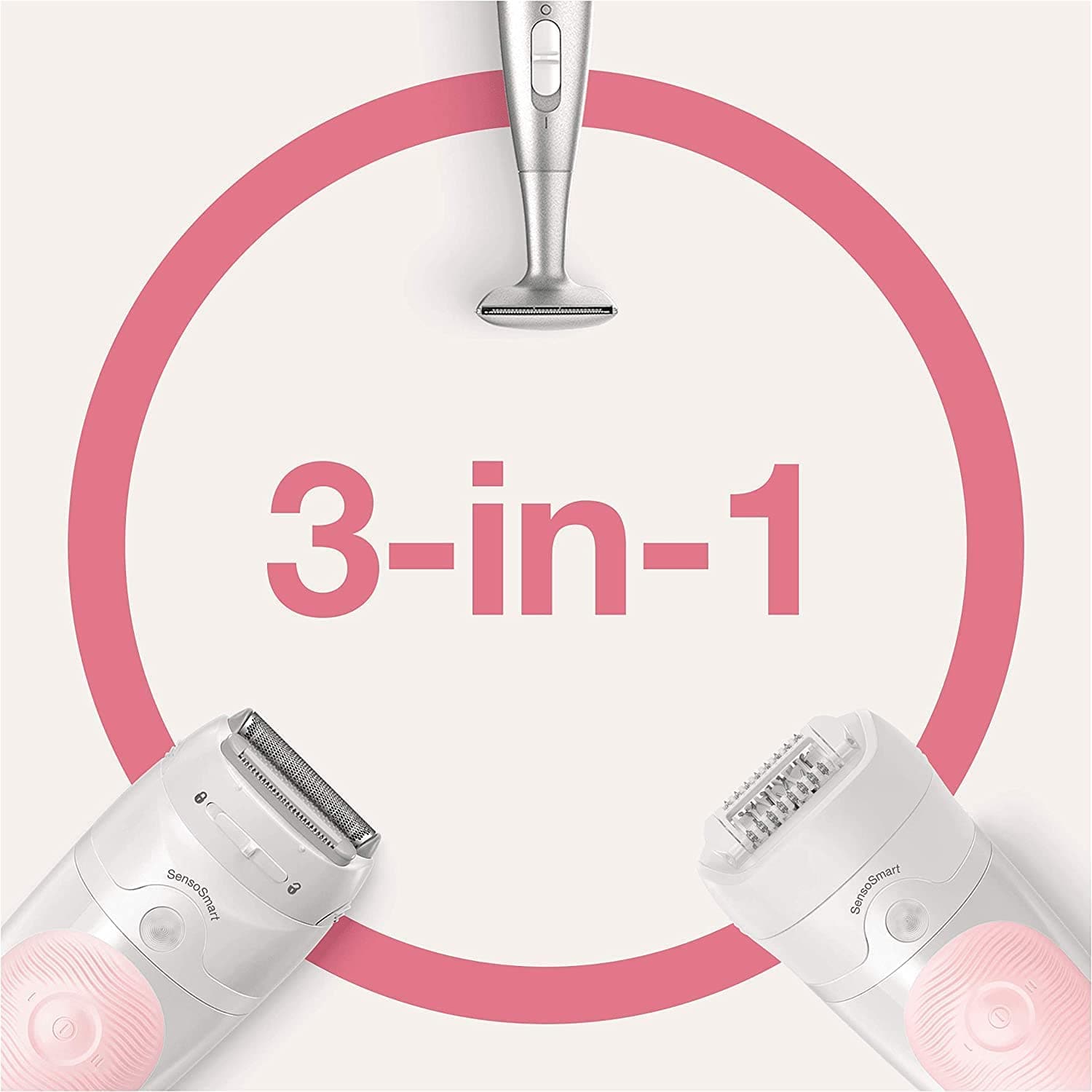 Braun FaceSpa 851V 3-in-1 Facial Epilator