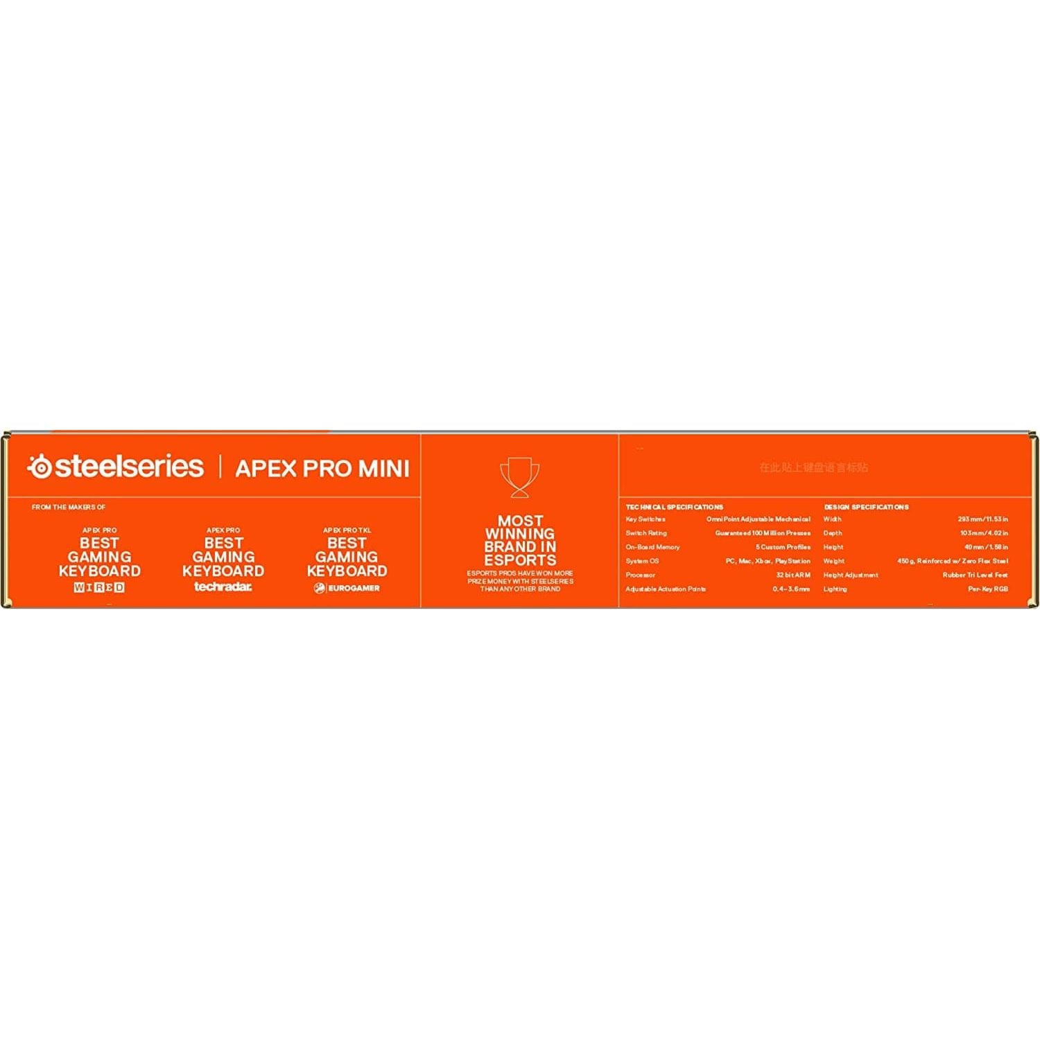 SteelSeries Apex Pro Mini - Mechanical Gaming Keyboard – World’s Fastest Keyboard – Adjustable Actuation – Compact 60% Form Factor – English (QWERTY) Layout - Gadcet.com