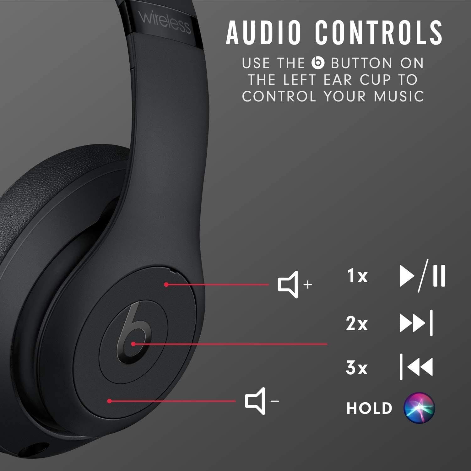 Buy Beats,Beats by Dre Studio 3 Wireless Over-Ear Headphones - Black - Gadcet.com | UK | London | Scotland | Wales| Ireland | Near Me | Cheap | Pay In 3 | Headphones