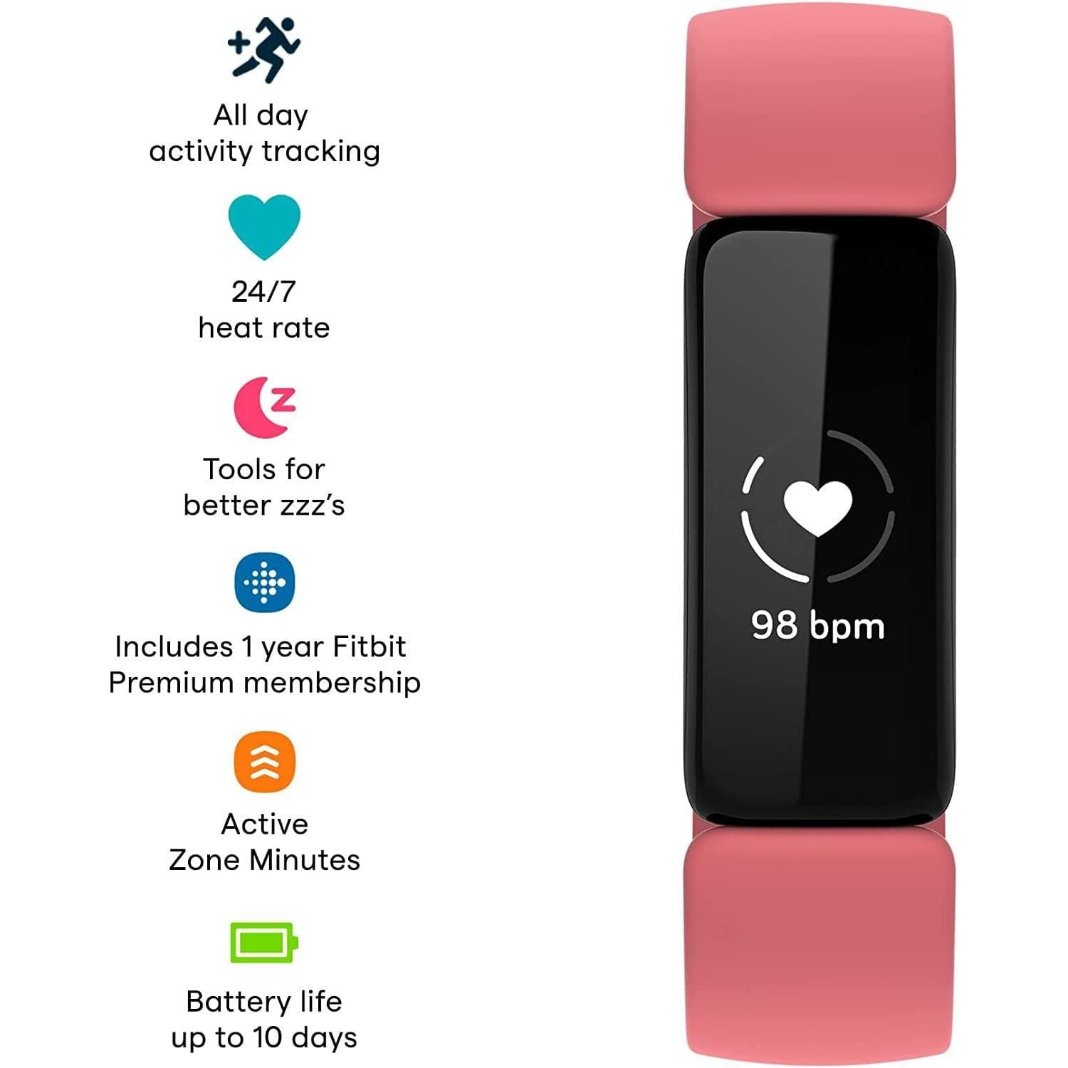Buy Fitbit,Fitbit Inspire 2 Smart Watch - Desert Rose - Gadcet.com | UK | London | Scotland | Wales| Ireland | Near Me | Cheap | Pay In 3 | Watches