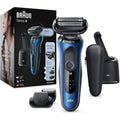 Braun Series 6 Electric Shaver for Men with Beard Trimmer, Precision Trimmer & SmartCare Centre, Wet & Dry, UK 2 Pin Plug, 60-B7500cc, Blue Razor - Gadcet.com