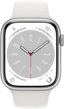 Buy Apple,Apple Watch Series 8 GPS + Cellular 45mm Silver Aluminium Case with White Sport Band - Regular - Gadcet.com | UK | London | Scotland | Wales| Ireland | Near Me | Cheap | Pay In 3 | 