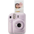 FUJIFILM,Instax mini 12 instant film camera, auto exposure with Built-in selfie lens - Lilac Purple - Gadcet.com