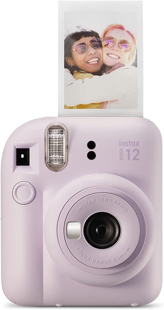 FUJIFILM,Instax mini 12 instant film camera, auto exposure with Built-in selfie lens - Lilac Purple - Gadcet.com