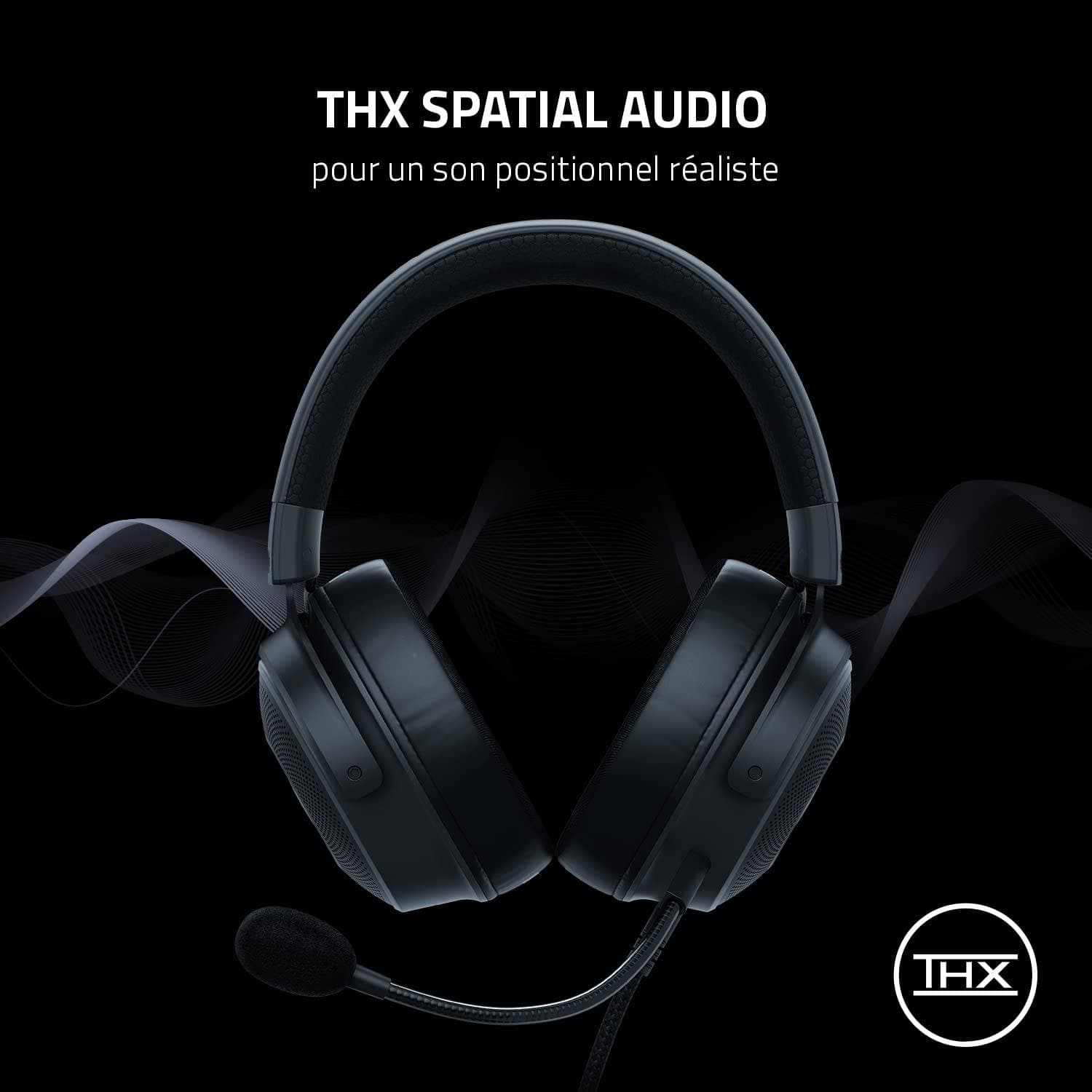 Buy Razer,Razer Kraken V3 - Wired USB Gaming Headset with Razer Chroma RGB (TriForce 50mm Drivers, THX Spatial Audio, HyperClear Cardioid Mic, Chroma RGB) Black - Gadcet.com | UK | London | Scotland | Wales| Ireland | Near Me | Cheap | Pay In 3 | Headphones