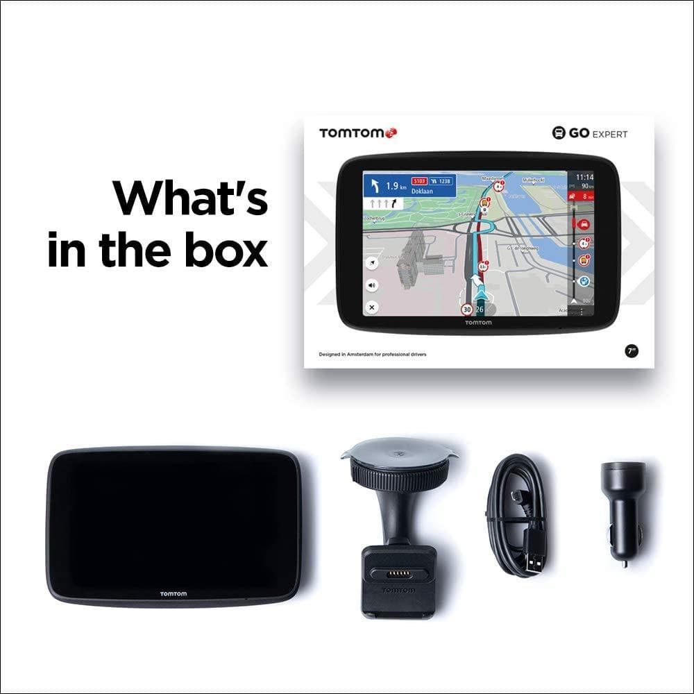 Buy TomTom,TomTom GO Expert 7 Inch UK, ROI & Full Europe Truck Sat Nav - Gadcet.com | UK | London | Scotland | Wales| Ireland | Near Me | Cheap | Pay In 3 | GPS Navigation Systems
