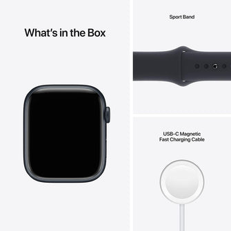 Buy Apple,Apple Watch Series 7 (GPS, 45mm) - Midnight Aluminium Case with Midnight Sport Band - Regular - Gadcet.com | UK | London | Scotland | Wales| Ireland | Near Me | Cheap | Pay In 3 | Watches