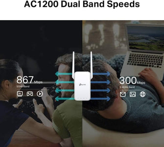 Buy TP-Link,TP-Link AC1200 Dual Band Wi-Fi Range Extender & Booster - Gadcet.com | UK | London | Scotland | Wales| Ireland | Near Me | Cheap | Pay In 3 | Network Cards & Adapters