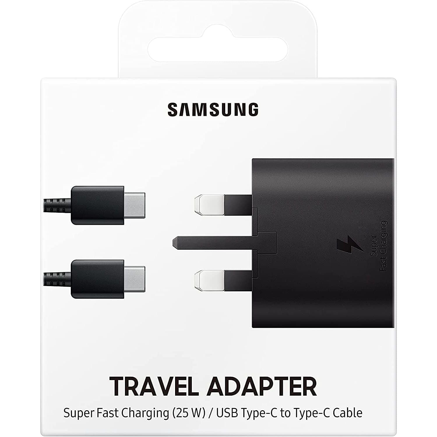 Samsung Original 25W Fast Charging USB-C Mobile Phone Charger, Compatible with Galaxy Smartphones and Other USB Type C Devices - Black