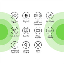 Belkin,Belkin SOUNDFORM Flow True Wireless Earbuds with Active Noise Cancellation, Bluetooth Earphones with Wireless Charging, IPX5 Sweat and Water Resistant, 31H Play Time, for iPhone, Galaxy, Pixel - White - Gadcet.com