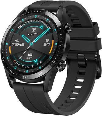 Buy Huawei,HUAWEI Watch GT 2 (46 mm) Smart Watch, 1.39 Inch AMOLED Display with 3D Glass Screen, 2 Weeks Battery Life, GPS, 15 Sport Modes, 3D Glass Screen, Bluetooth Calling Smartwatch, Matte Black - Gadcet.com | UK | London | Scotland | Wales| Ireland | Near Me | Cheap | Pay In 3 | Watches