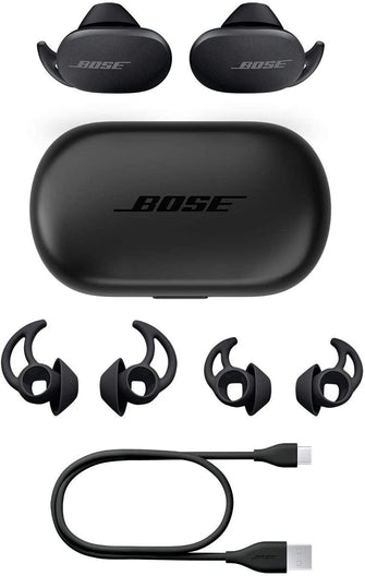 Buy Bose,BOSE QuietComfort Wireless Bluetooth Noise-Cancelling Earbuds - Triple Black - Gadcet.com | UK | London | Scotland | Wales| Ireland | Near Me | Cheap | Pay In 3 | Headphones