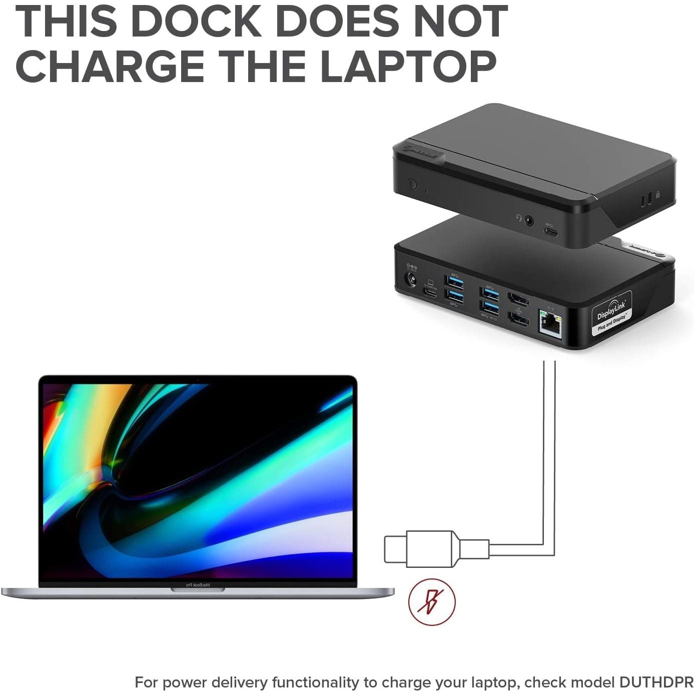 ALOGIC Universal Twin HD Docking Station Dual Display 1080p@60Hz, 2x HDMI, 1 x USB-C 3.1(5G), 4 x USB-A 3.0(5G), 1 x Audio, 1 x Gigabit Ethernet Lock slot– DUTHD - 6