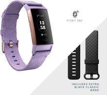 Buy Fitbit,Fitbit Charge 3 NFC Special Edition Advanced Fitness Tracker with Heart Rate, Swim Tracking & 7 Day Battery - Rose-Gold/Lavender, One Size - Gadcet.com | UK | London | Scotland | Wales| Ireland | Near Me | Cheap | Pay In 3 | Watches