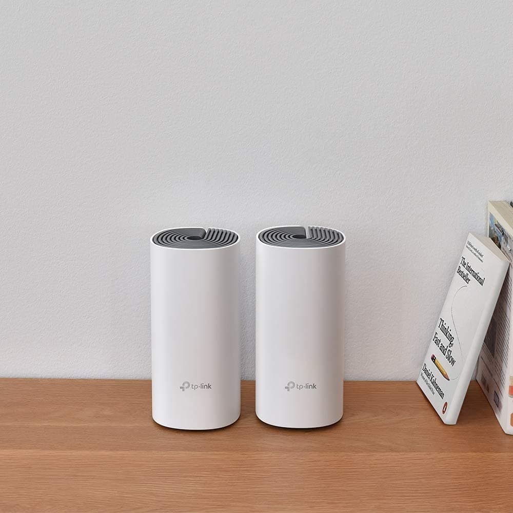 TP-Link Deco E4 Whole Home Mesh Wi-Fi System, Seamless and Speedy (AC1200) for Medium Home, Work with Amazon Echo/Alexa, Router and Wi-Fi Booster Replacement