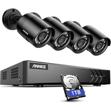 Buy ANNKE,ANNKE E200 Outdoor Security System - 8 Channel 3K Lite H.265+ DVR with 1TB HDD, 4x 1080P Cameras, Smart Human & Vehicle Detection, Email & APP Alerts - Gadcet UK | UK | London | Scotland | Wales| Ireland | Near Me | Cheap | Pay In 3 | Security Monitors & Recorders