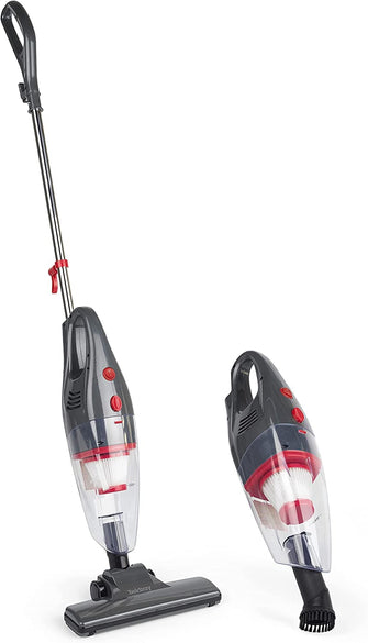 Gadcet.com,Beldray BEL0770N-GRY 2-in-1 Multifunctional Stick & Handheld Vacuum Cleaner, Lightweight Vac, Multi-Surface Upright Vac, Bagless, HEPA Filter, 1 L Dust Tank, 600 W, Crevice/Brush Tool, Grey - Gadcet.com