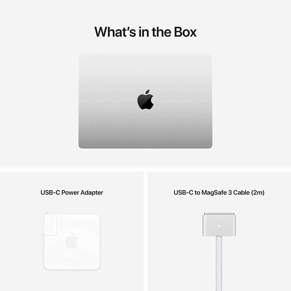 Apple,Apple MacBook Pro 14-inch (2021) M1 Pro chip with 8 core CPU and 14 core GPU 16GB Unified Memory 512GB SSD - Silver - Gadcet.com