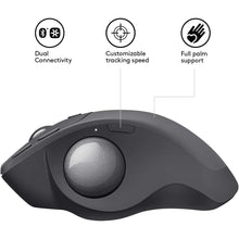 Logitech MX Ergo Wireless Trackball Mouse, Bluetooth Or 2.4GHz with Unifying USB-Receiver, Adjustable Trackball Angle, Precision Scroll-Wheel, USB-C Charging Battery, PC/ Mac/ iPad OS - Black - Gadcet.com