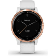 Buy Garmin,Garmin Vívoactive 4S, Smaller-Sized GPS Smartwatch, Features Music, Body Energy Monitoring, Animated Workouts, Pulse Ox Sensors and MORE, White/Rose Gold - Gadcet.com | UK | London | Scotland | Wales| Ireland | Near Me | Cheap | Pay In 3 | Watches