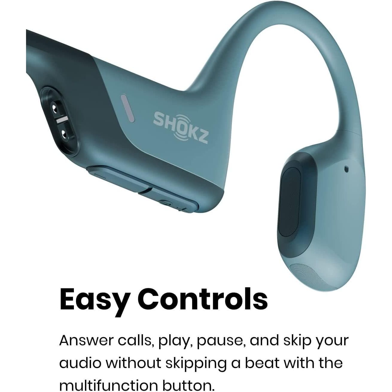 Buy Shokz,Shokz OpenRun Pro Water Resistance Wireless Bluetooth Bone Conduction Headphones - Cooldown Blue - Gadcet.com | UK | London | Scotland | Wales| Ireland | Near Me | Cheap | Pay In 3 | Headphones