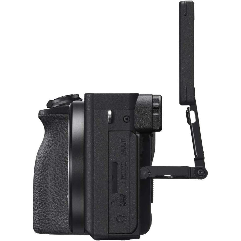 Sony,Sony Alpha 6600 | APS-C Mirrorless Camera (Fast 0.02s Autofocus, 5-axis in-body optical image stabilisation, 4K HLG, Flip Screen for Vlogging, Flip Screen for Vlogging), Black - Body Only - Gadcet.com