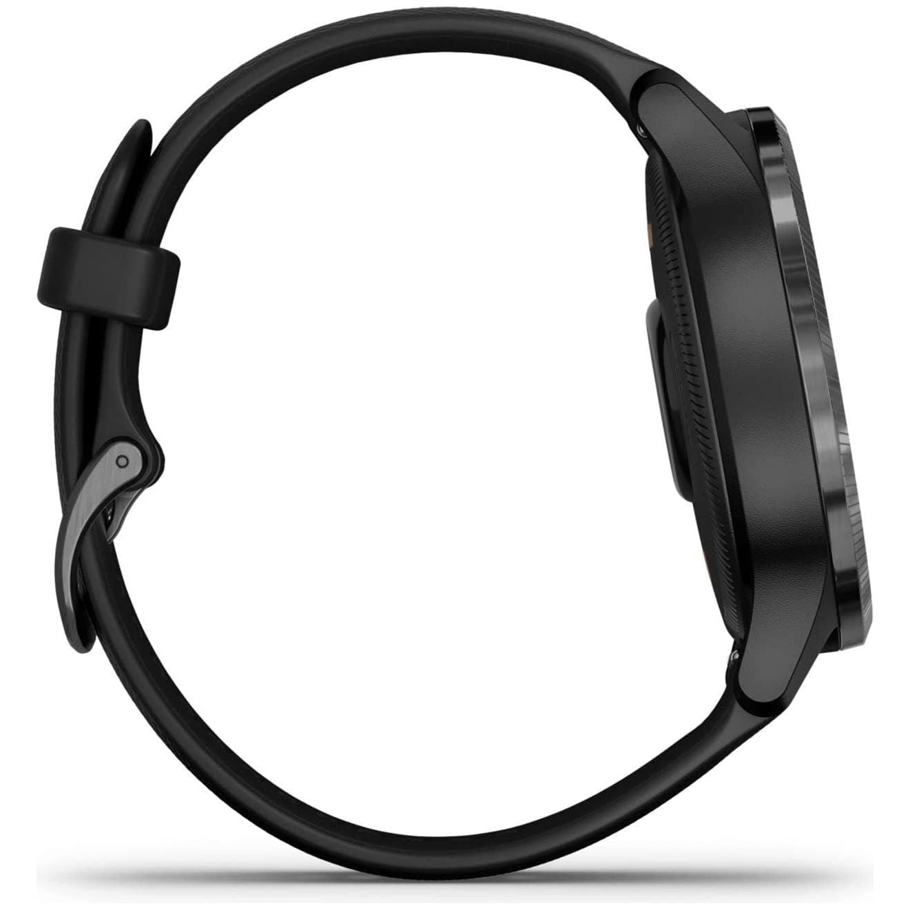 Garmin,Garmin Venu Slate Stainless Steel Bezel with Black Case and Silicone Band - Gadcet.com