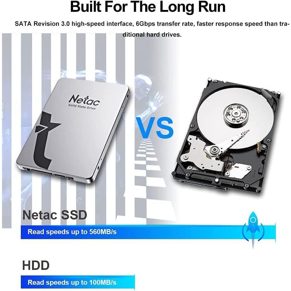 Buy Netac,Netac SSD 256GB Internal Solid State Drive SATA SSD 2.5' Up to 510MB/s Faster than HDD for Laptop Computer Upgrade(Silver Gray 256GB) - Gadcet.com | UK | London | Scotland | Wales| Ireland | Near Me | Cheap | Pay In 3 | Hard Drives